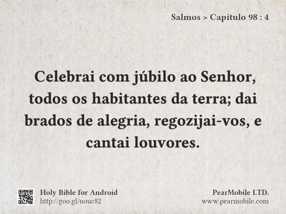 Salmos, Capítulo 98:4